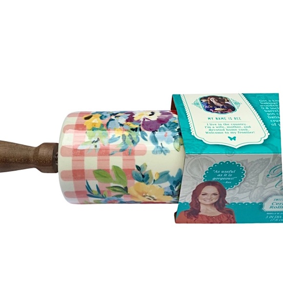 NWT Pioneer Woman Sweet Romance Blossoms Rolling Pin - Picture 10 of 11